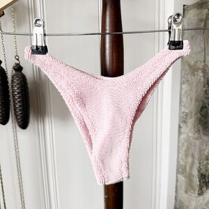 Elysiian Swim Balboa Cheeky Bikini Bottoms in Petal Pink New